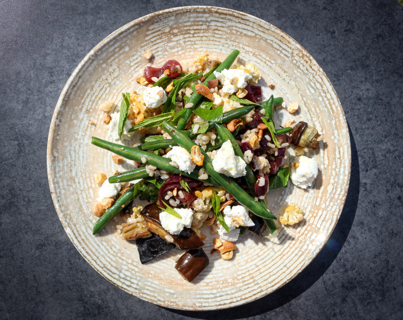 Brown Rice Salad with Apricot Vinaigrette