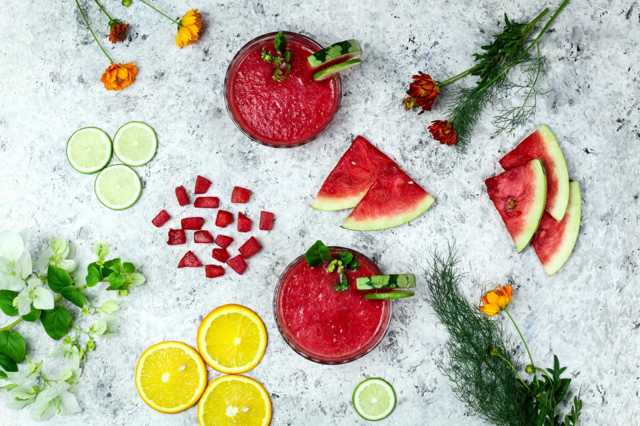 Granite with Watermelon, Basil, and Lime