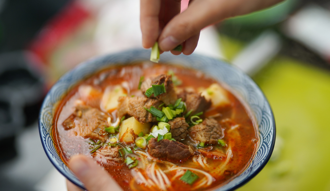Szechuan beef and noodles