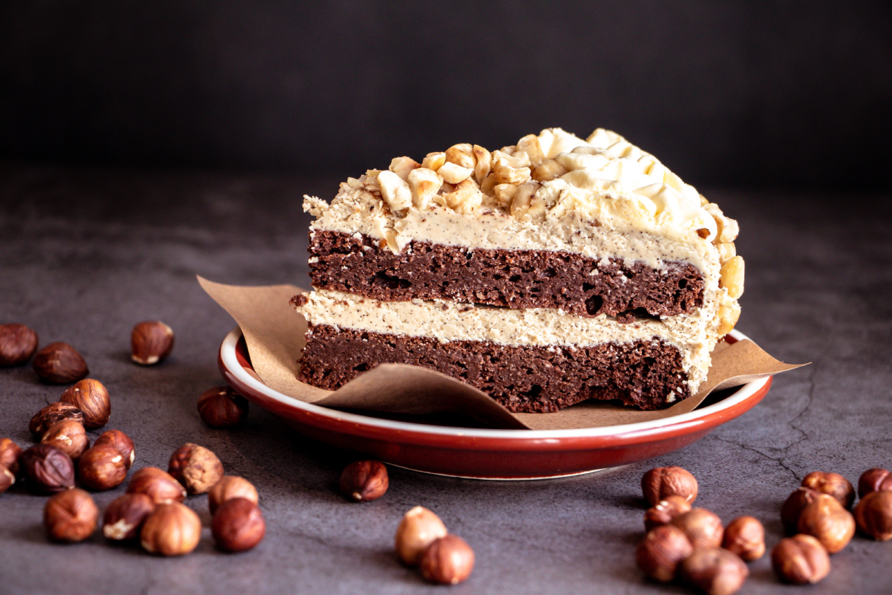 Creamy hazelnut cake roll