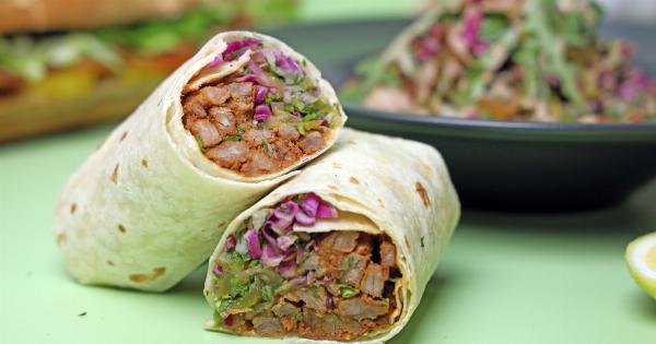 Healthy chicken and veggie tortilla wraps