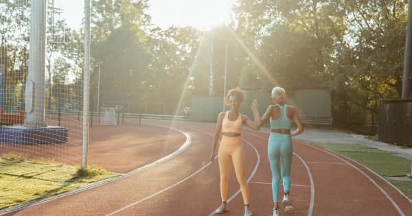 Jogging on a track