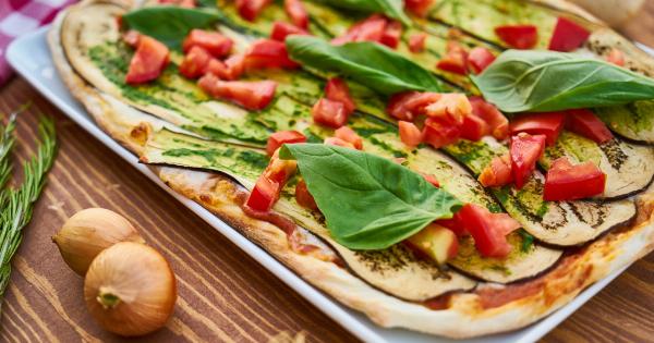Fasting Pizza with Roasted Garlic, Rocket, and Pesto