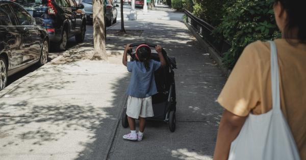 Roll with the stroller and the dog.